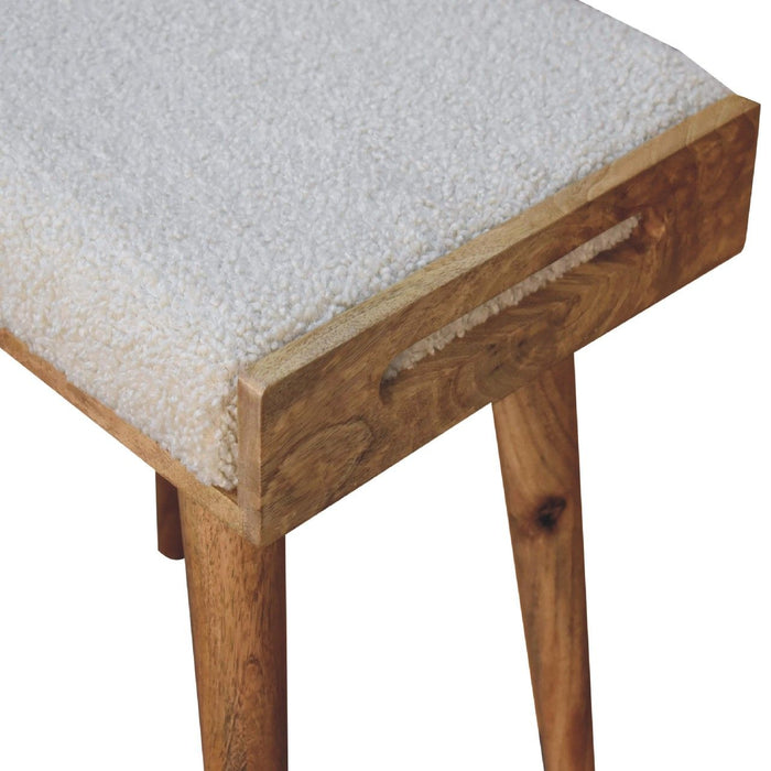 Tray Style Footstool - Cream