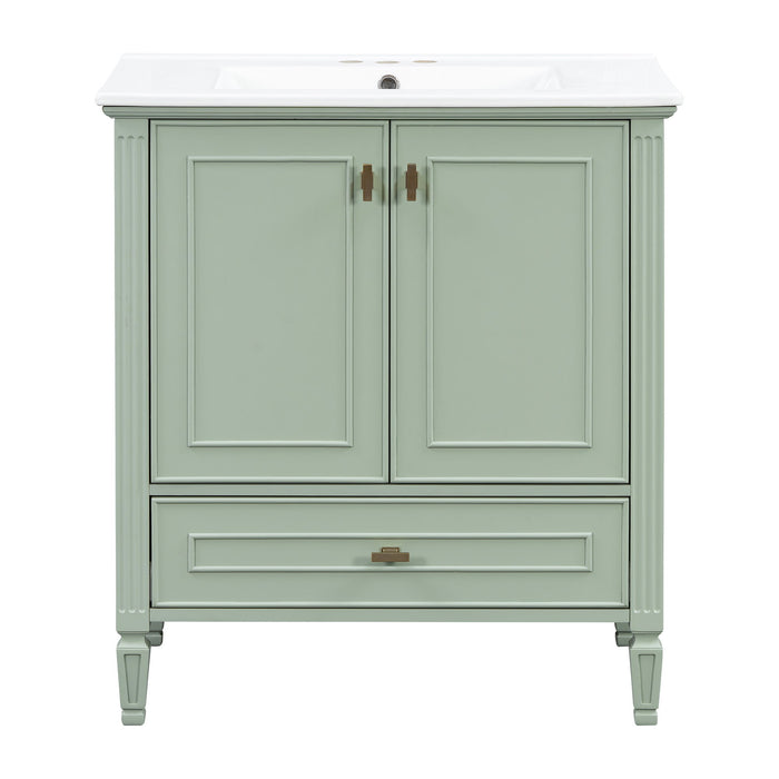 Freestanding Vanity With 1 Drawer & 2 Soft Close Doors With Door Mounted Storage