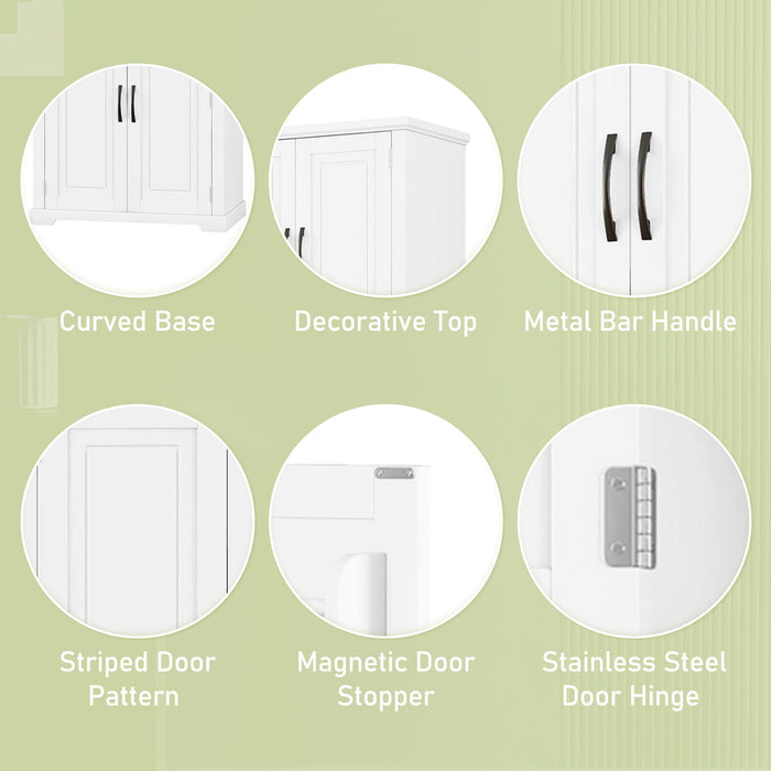 Bathroom Storage Cabinet With Multifunctional Storage Space, Drawer With Slide Rails, Adjustable Shelf