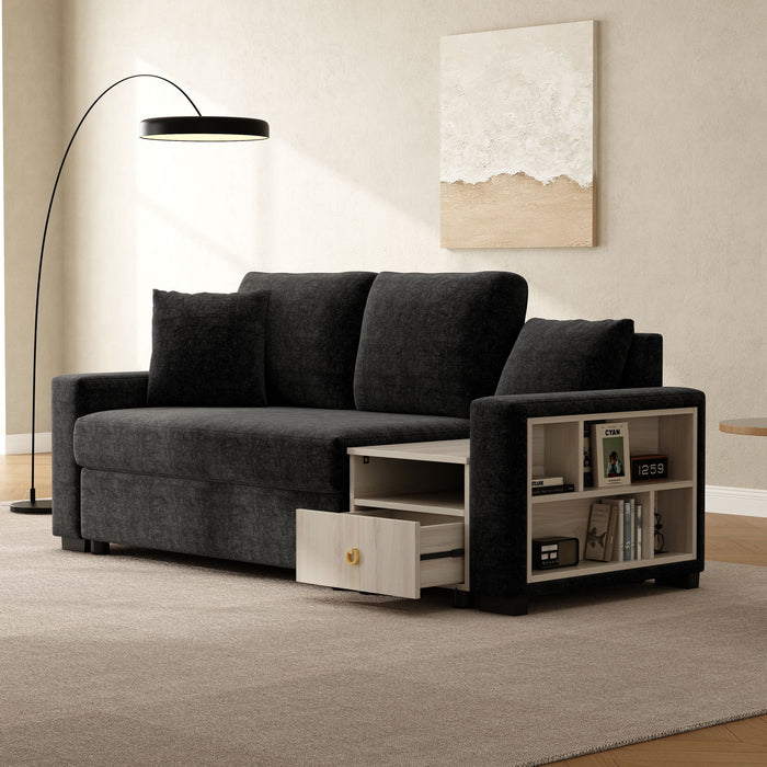 Modular Sofa Couch With Storage Armrest And Center Console