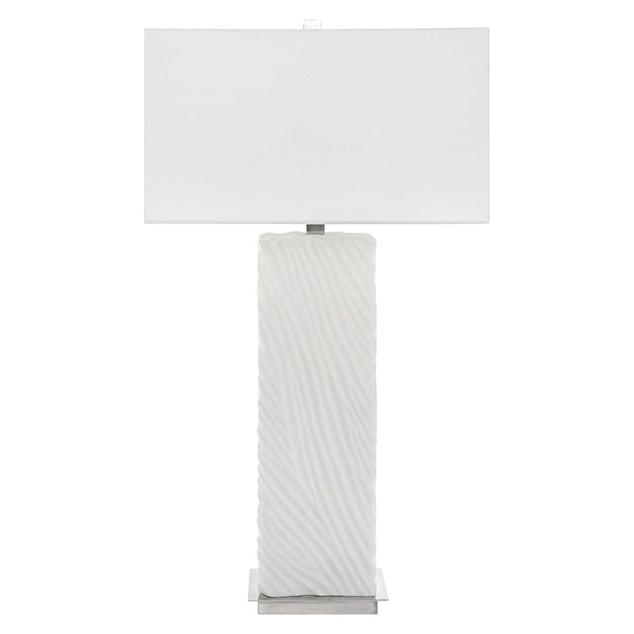 Pillar - Marble Table Lamp - White