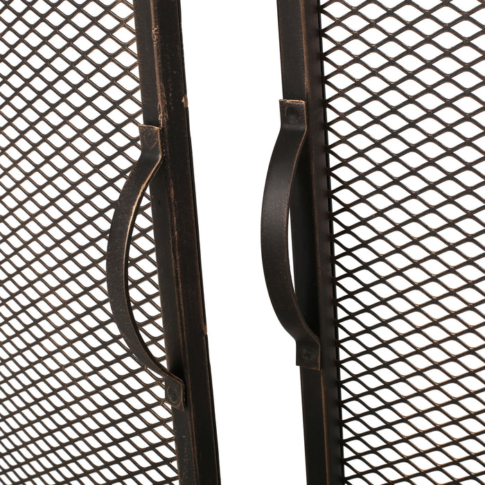 Samantha - Iron Fireplace Screen 2 Door Design