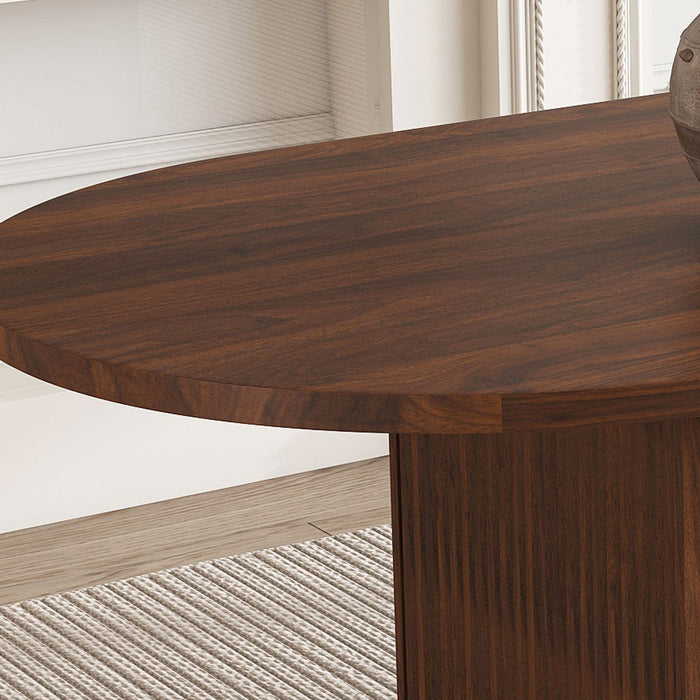 Modern Farmhouse Oval Dining Table With Slim Base