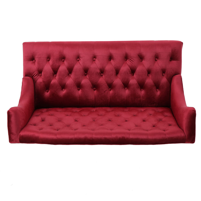 Nurturing - Upholstered Loveseat With Wing Back And Diamond Tufting