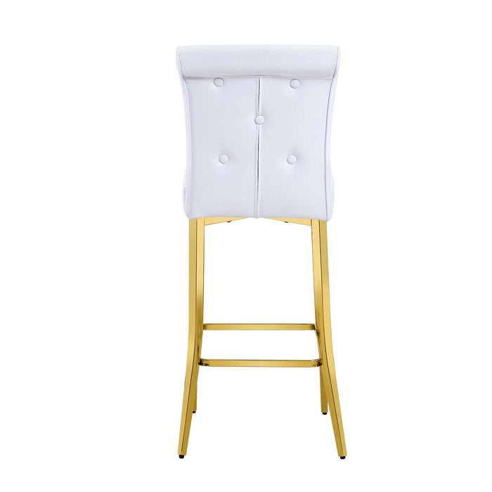 Bar Chairs With Crystal Clasp Design (Set of 2)