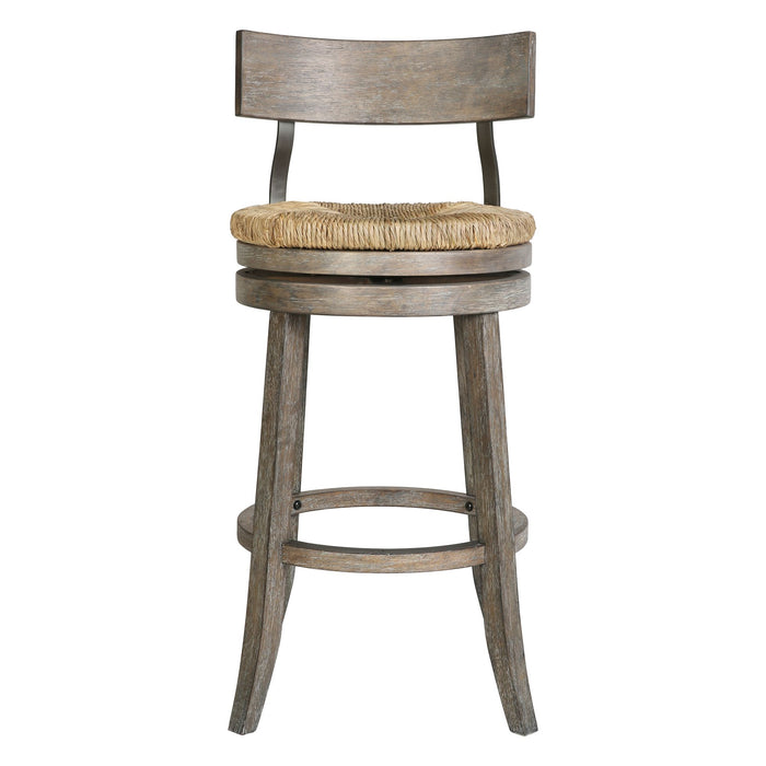 Stool With Natural Seagrass Seat