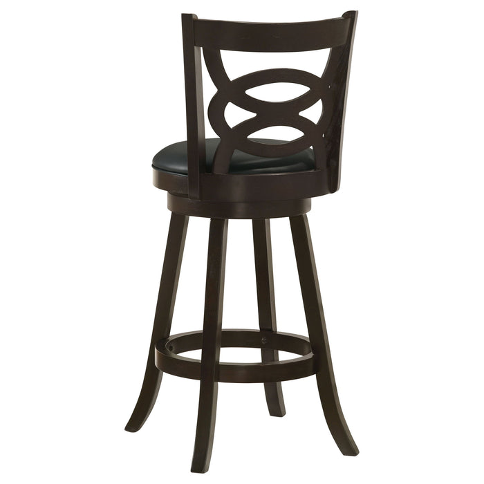 Swivel Bar Stool (Set of 2) - Black