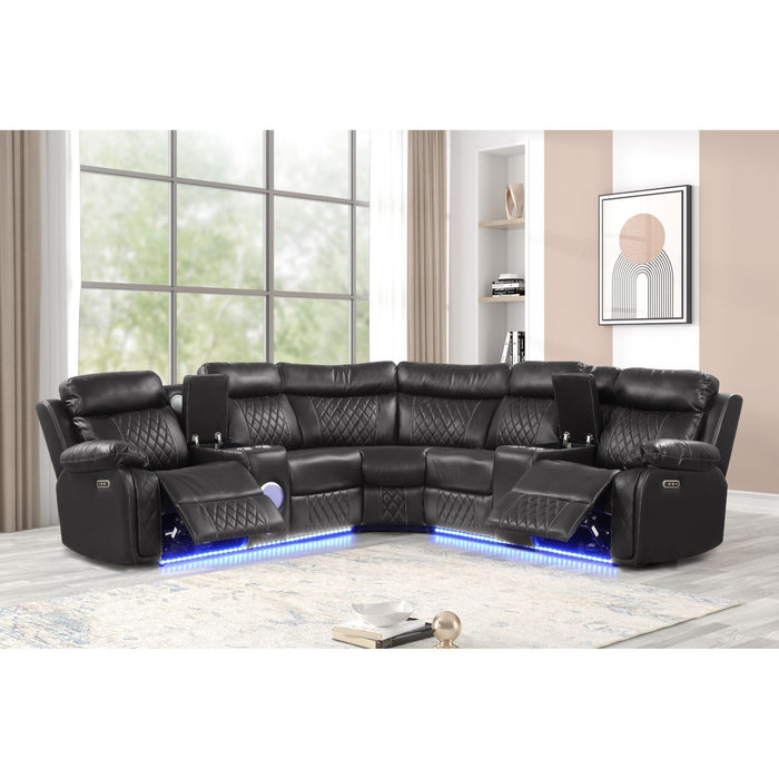 Lacrosse - Power Reclining Sectional Sofa