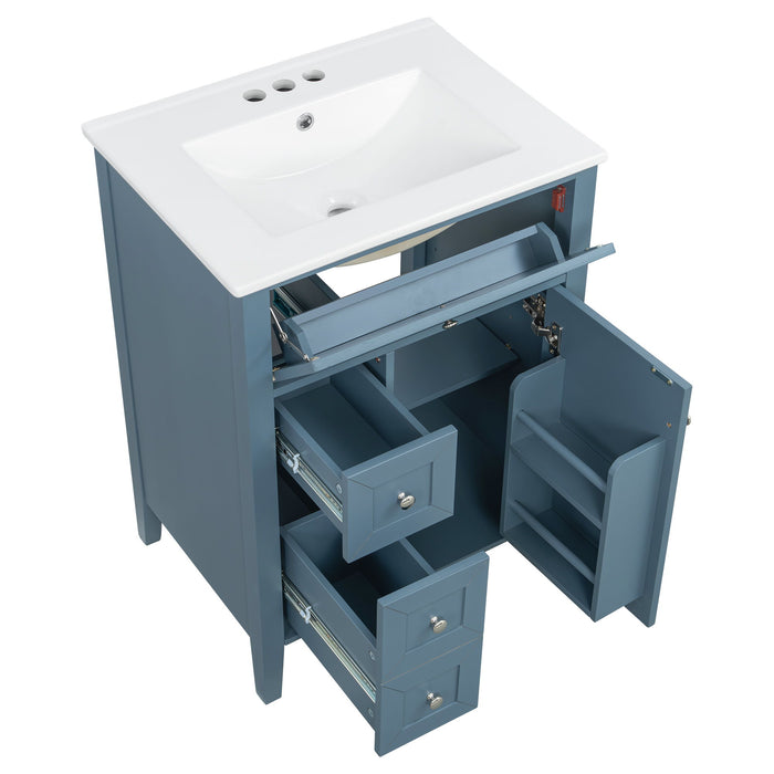 Bathroom Vanity With Sink, Soft Closing Cabinet