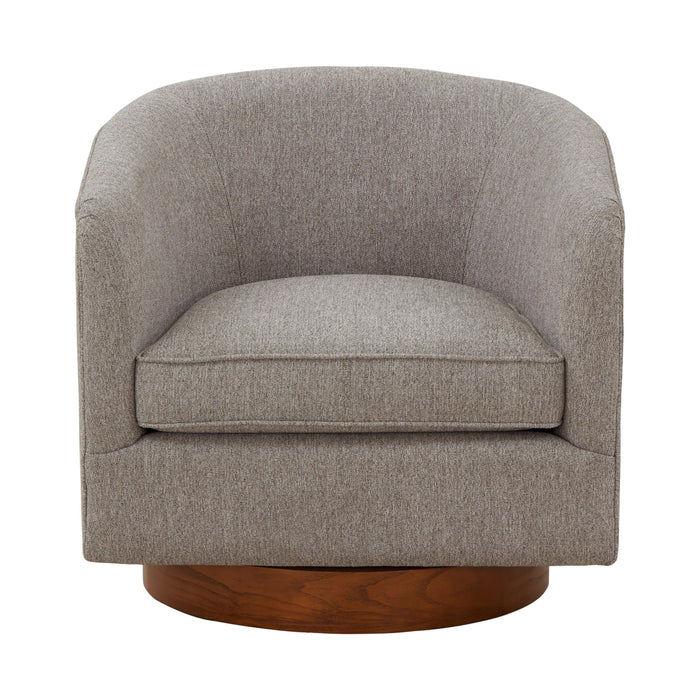 Miramar - Swivel Barrel Chair With Wooden Base