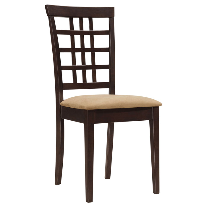 Vanetta - 3 Piece Dining Set With Drop Leaf Table And Chairs - Cappuccino