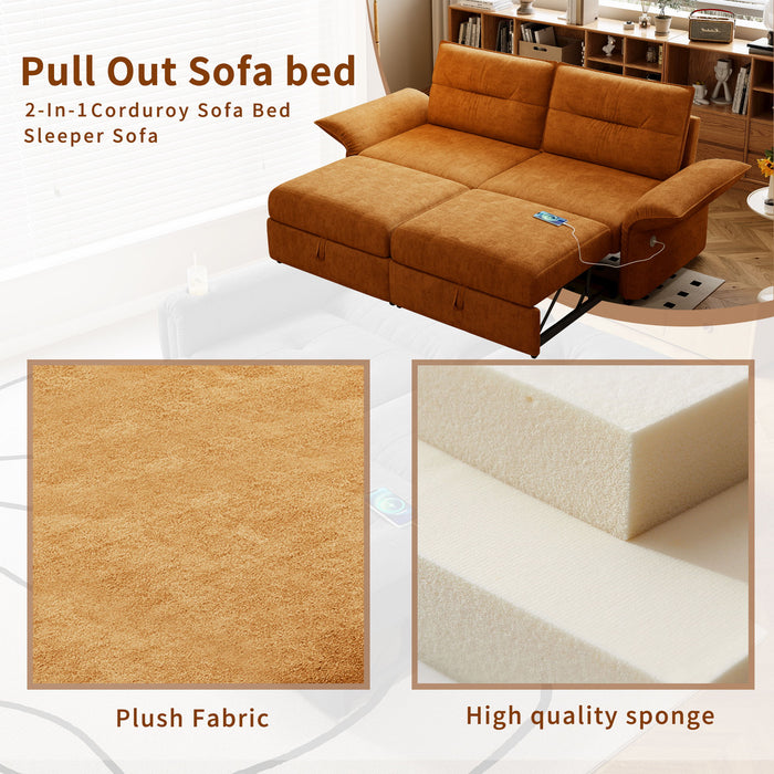 Sofa Bed With Convertible Design, Living Room Furniture