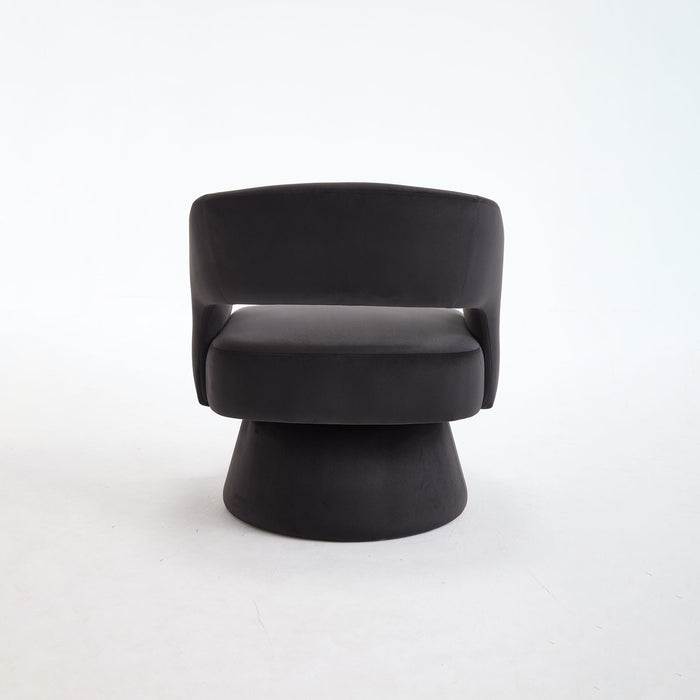 Swivel Barrel Chair With 360 Degree Rotation