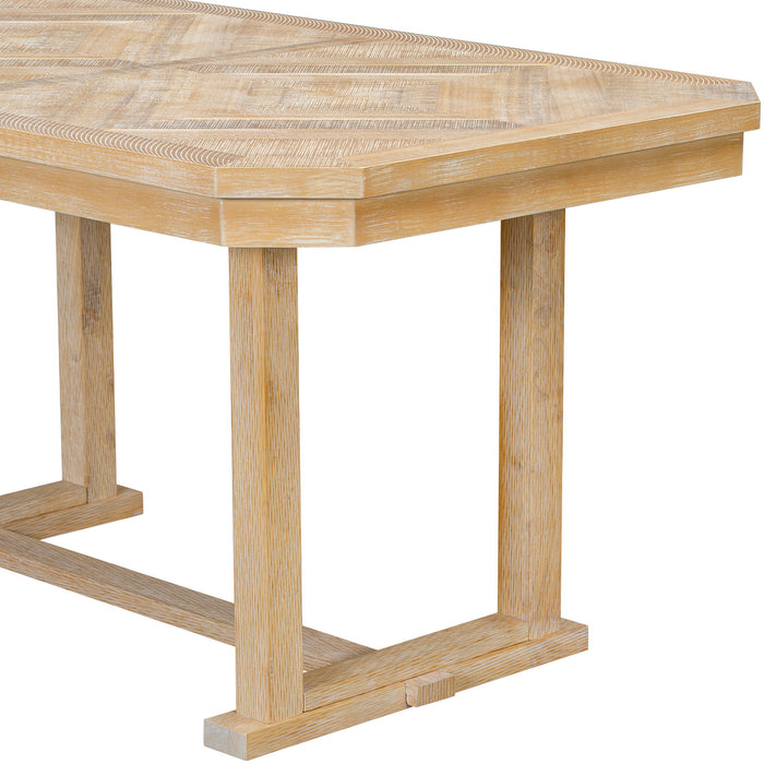 6 Piece Dining Table Set With Ergonomic Seating