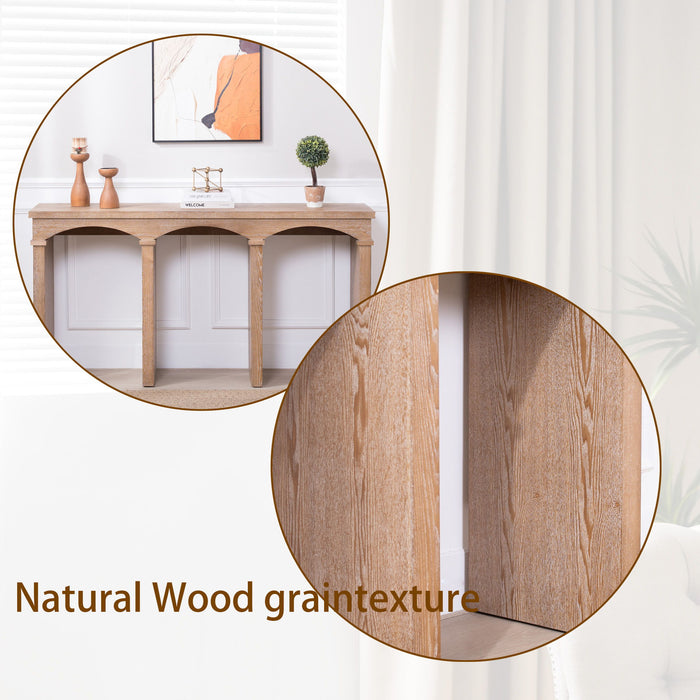 Archway Console Table - Antique Natural / Light Natural / Natural