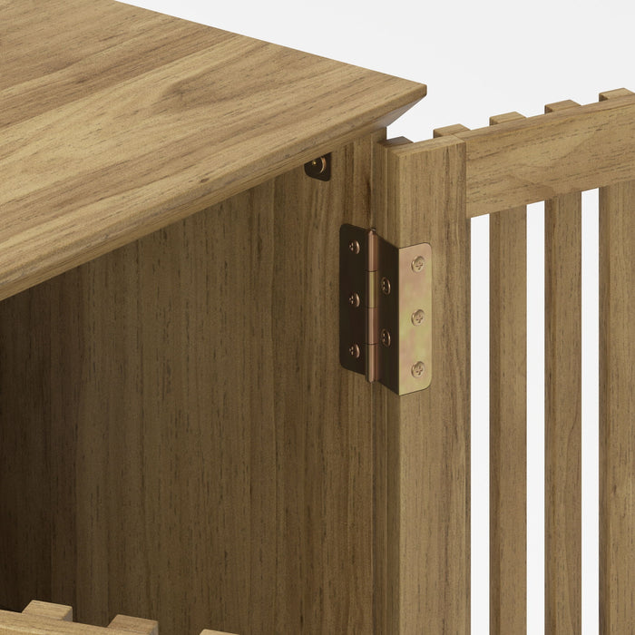 TV Stand With Adjustable Shelf - Natural