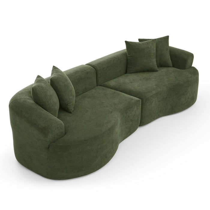 4 Seater Curved Cloud Sectional Sofa