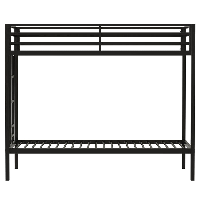 Adam - Twin Over Twin Bunk Bed - Black