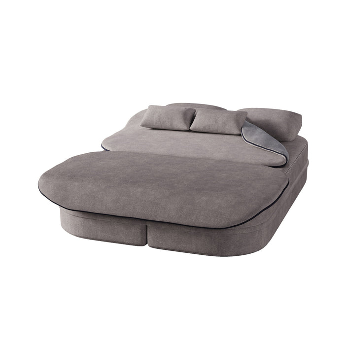 2 In 1 Foldable Sofa Bed With Multi Functional Blanket, Floor Lounge Sofa