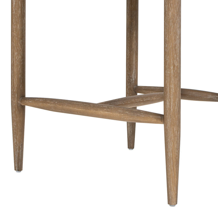 Artemis - Mixed Material Upholstered Counter Stool - Warm White