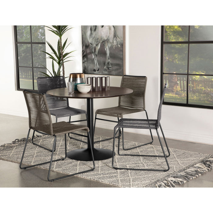 Jerome - Stackable Side Chair (Set of 2) - Charcoal