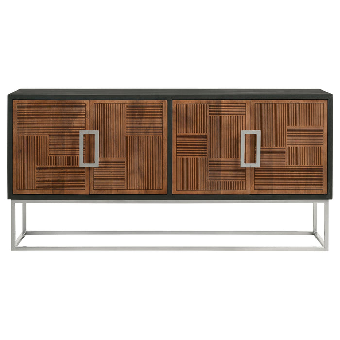 Washoe - 4 Door Accent Cabinet - Walnut