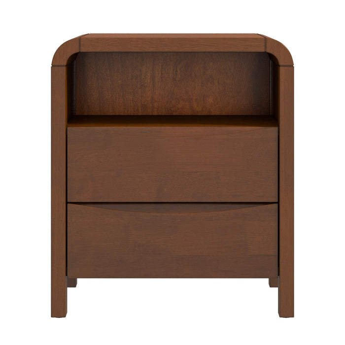Lionel - Nightstand 2 Drawer - Brown