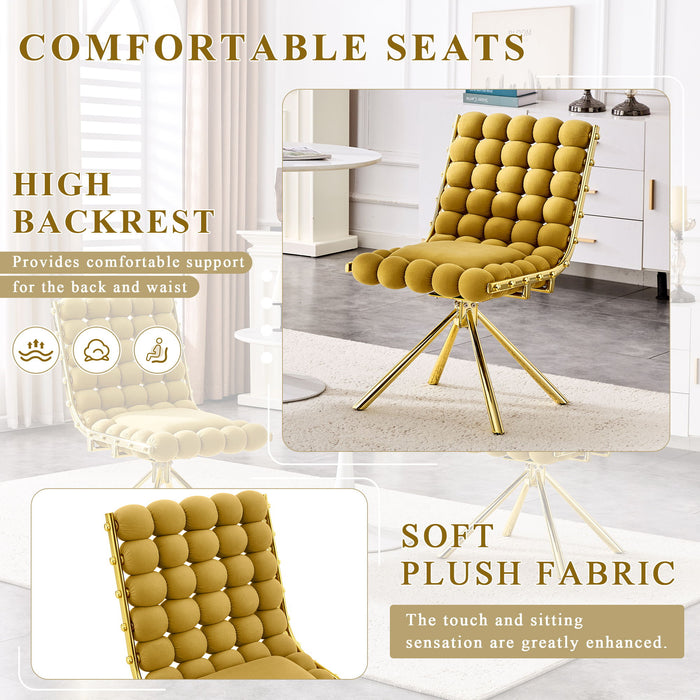 Puffy Bubble, Ball Chain Dining Chairs For Dining Room (Set of 2)