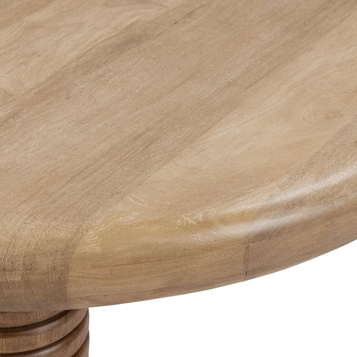 Ilaria - Reclaimed Wood Round Coffee Table - Sand Washed