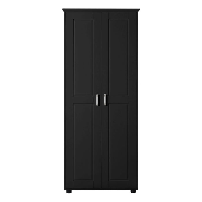 Storage Cabinet With Adjustable Shelves, 2 Doors, Rectangle Design For Bathroom