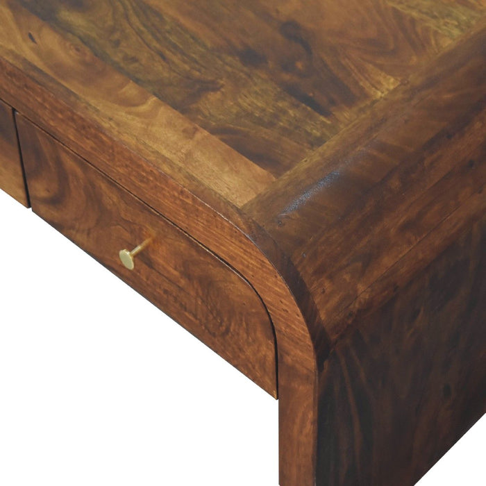 Darcy - Coffee Table, 2 Drawer - Chestnut