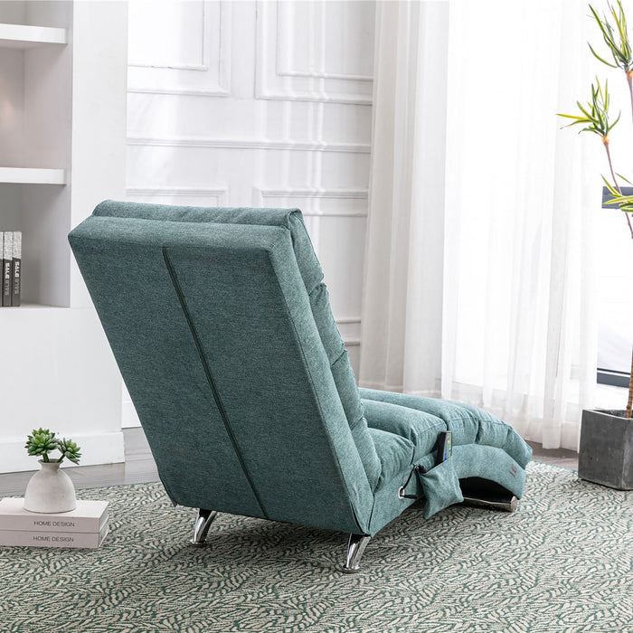 Massage Chaise Lounge Indoor With Remote Control, Ergonomic Electric Massage Lounger