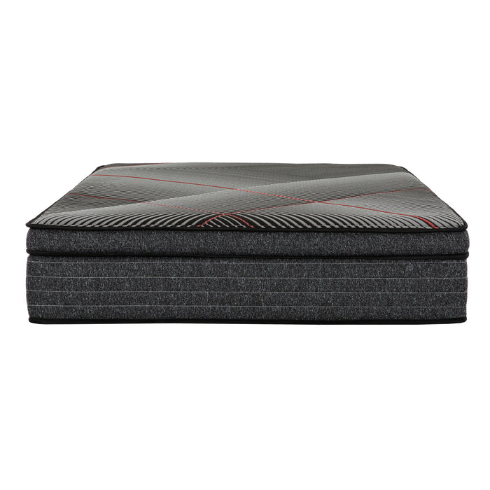 15" Euro Top Gel Memory Foam Hybrid Mattress With Pocket Coils, Cooling & Edge Support - Black - Queen