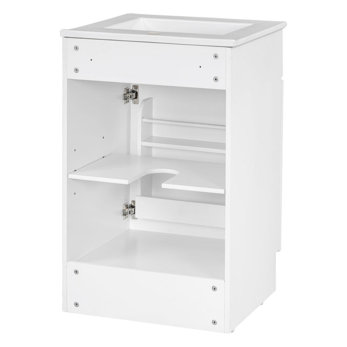 Bathroom Vanity With Sink, Cabinet With Adjustable Shelf