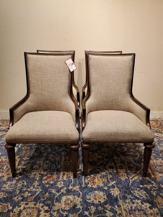 S/4 Grey Fabric Dining Chairs