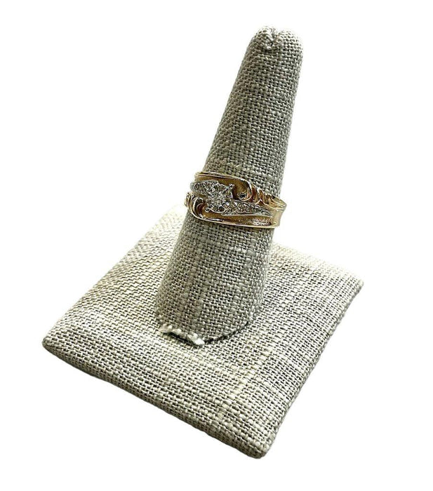 14kt Yg Apx 1/10ct Wideba