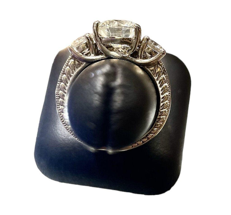 14kt Wg 3.07ct Ctr Ppf 4.