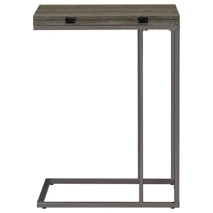 Mortimer - Snack Table With Expandable Top - Gray