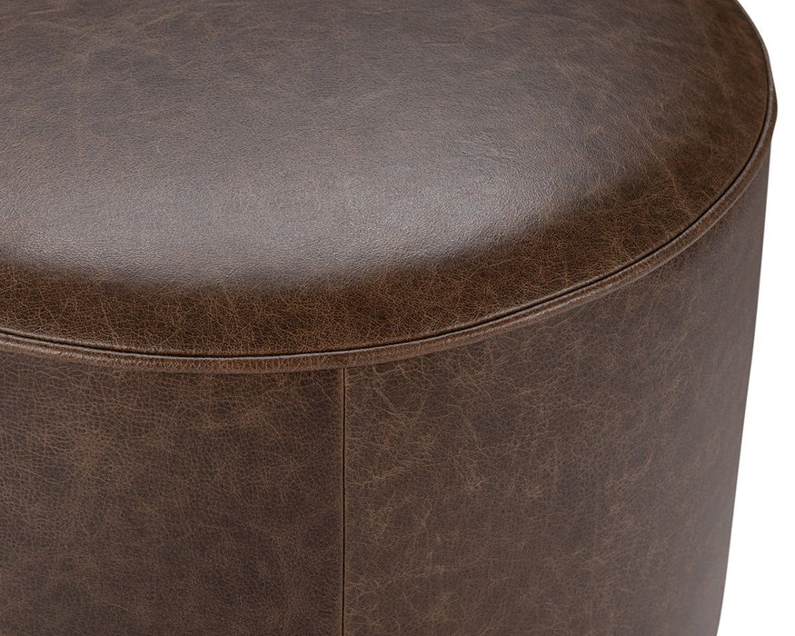 Clair - Leather Round Table