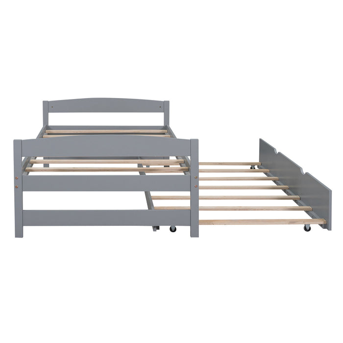 Platform Bed With Trundle
