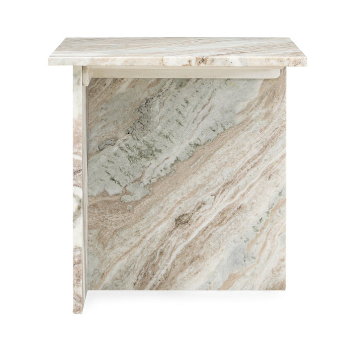 Bexly - Marble Square End Table