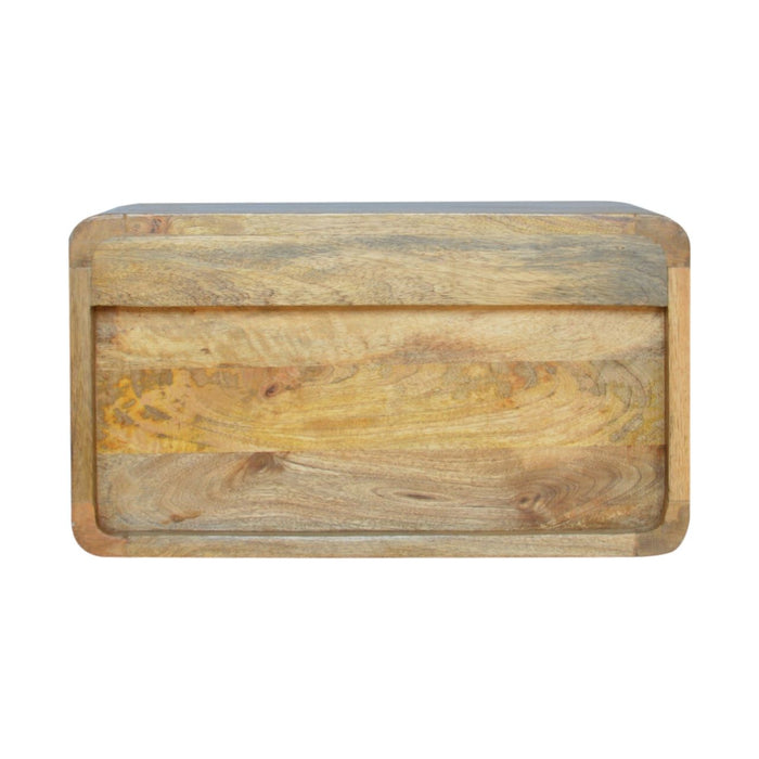 Curved Wall Mounted Bedside Nightstand