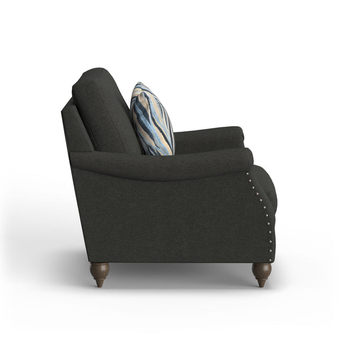 Veda - Fabric Chair With Nailhead Trim