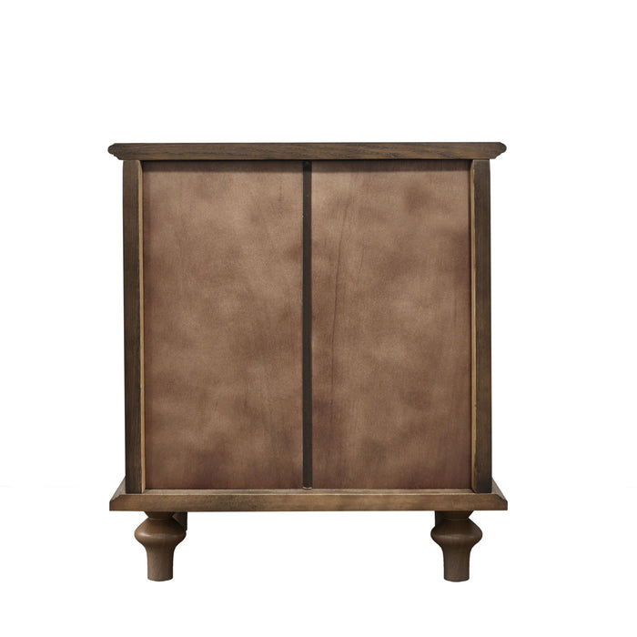 Farmhouse Nightstand With 4 Drawers