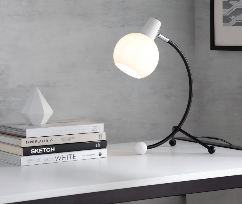 Eileen - Contemporary Task Lamp - Black / White