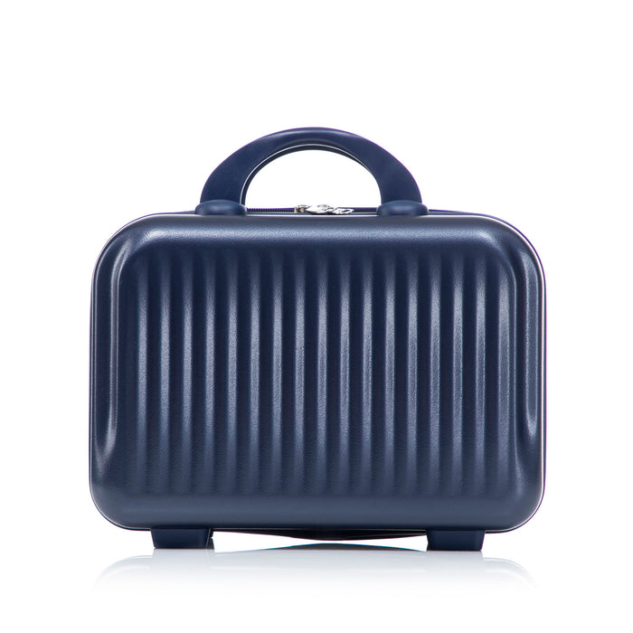 Luggage Set With Cosmetic Case, Combination Lock, Front Opening Design