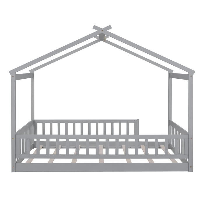 Bed House Bed Frame With Fence