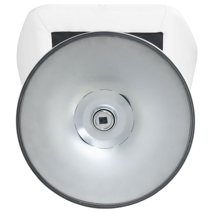 Kerwin - Upholstered Adjustable Bar Stool (Set of 2) - White