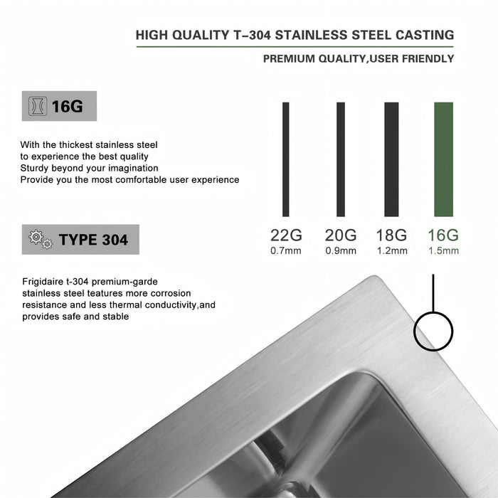 Topmount Stainless Steel Kitchen Sink