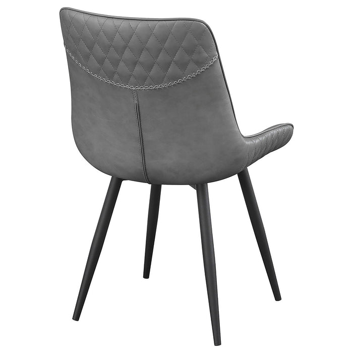 Tufted Swivel Side Chair (Set of 2) - Gray